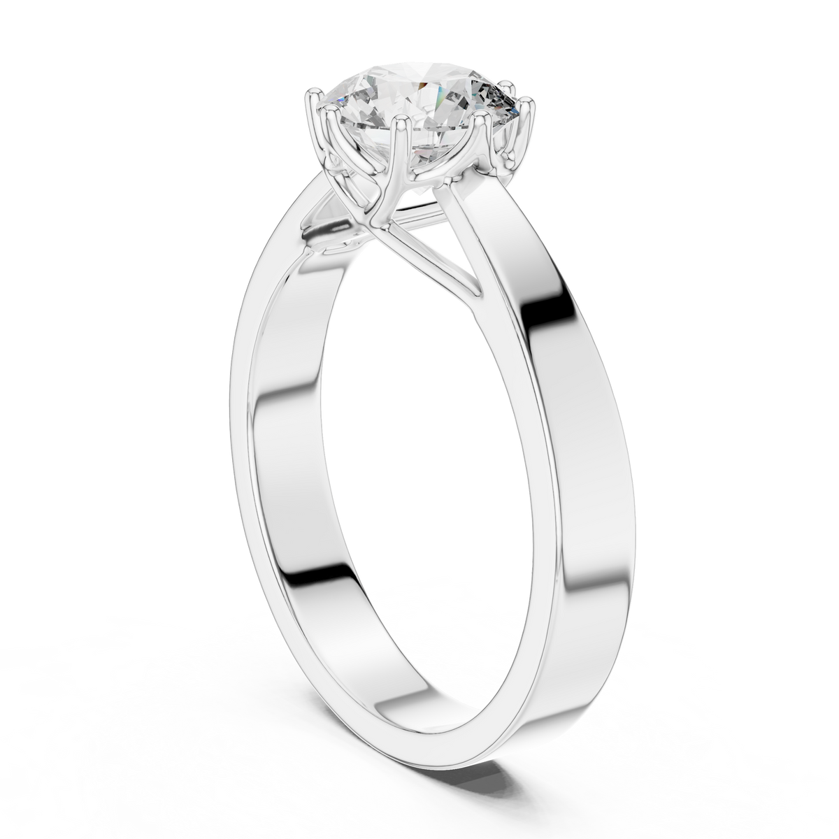 Round Solitaire Engagement Ring