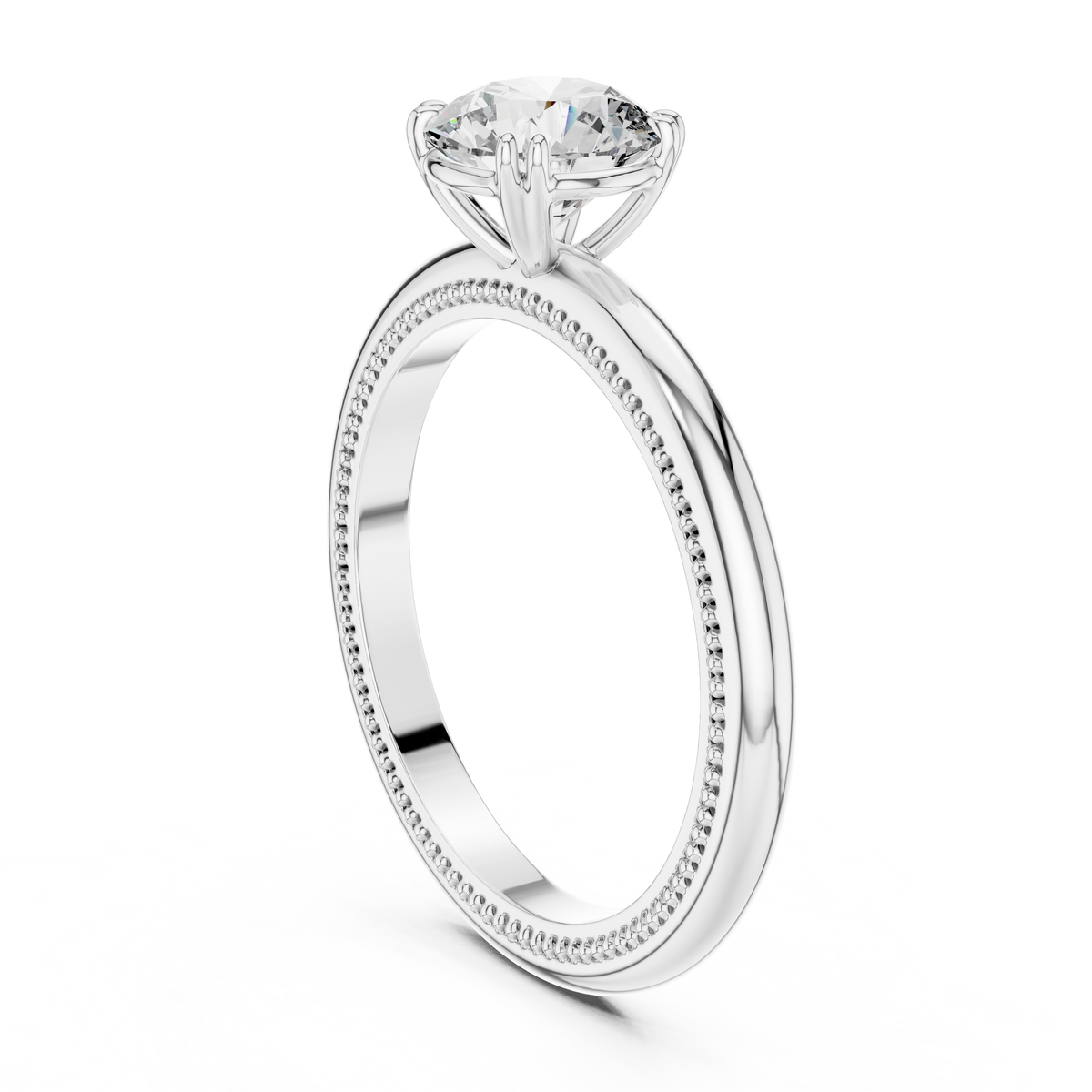 Rosy Radiance Elevated Solitaire Ring