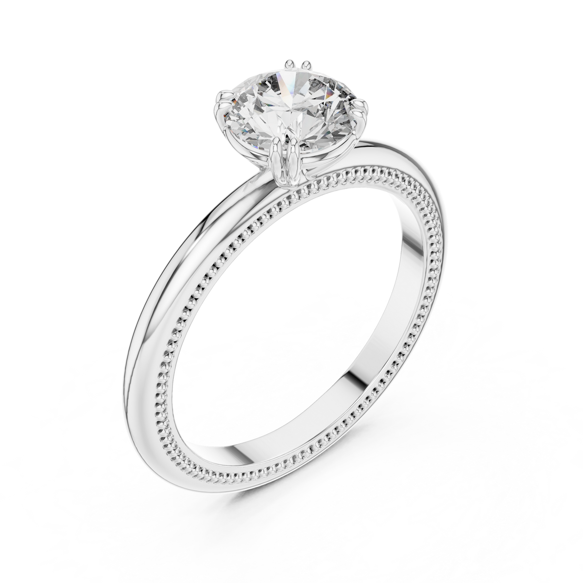 Rosy Radiance Elevated Solitaire Ring