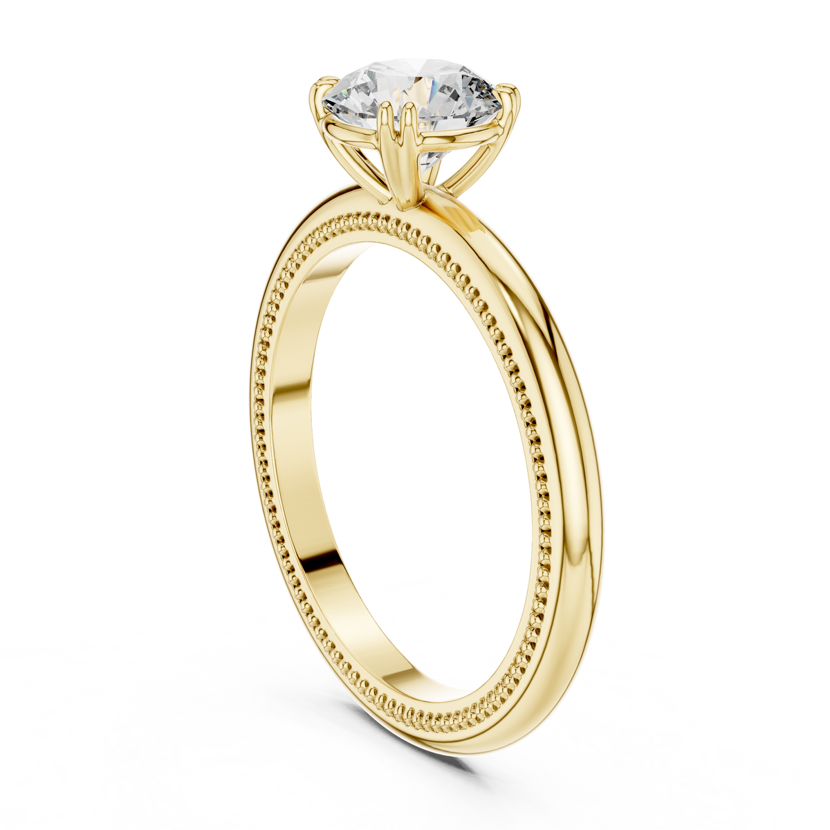 Rosy Radiance Elevated Solitaire Ring