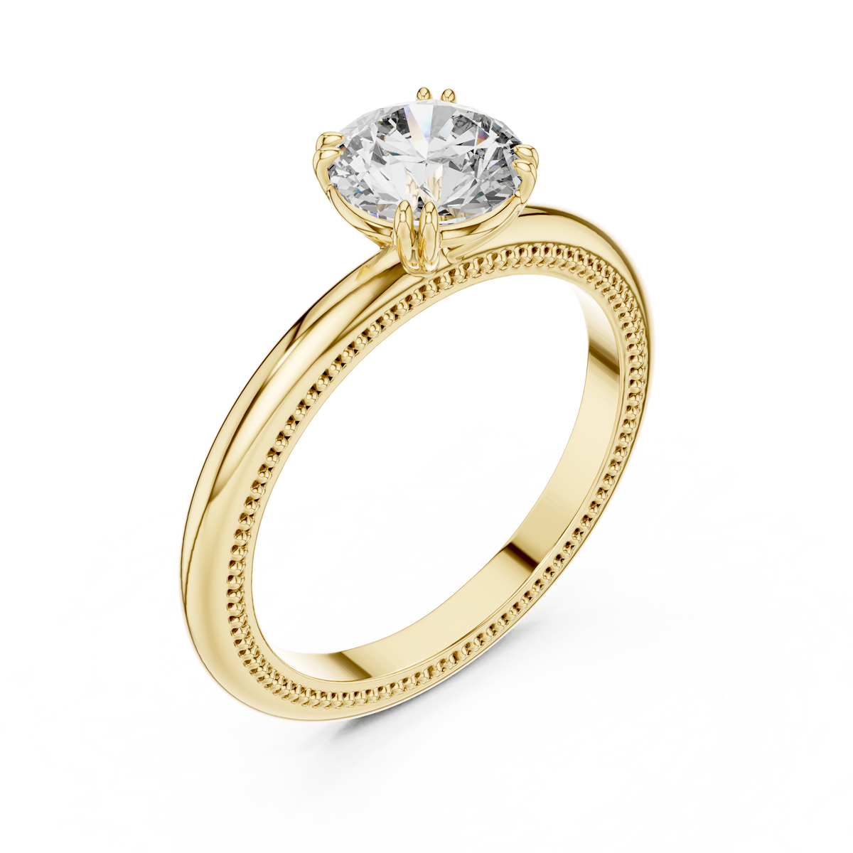 Rosy Radiance Elevated Solitaire Ring