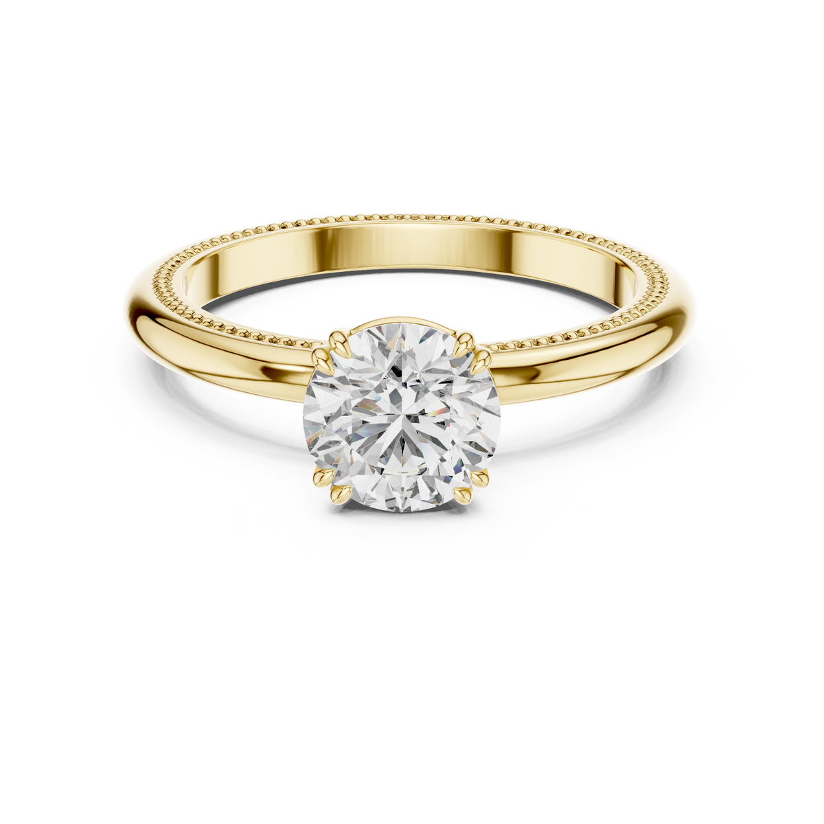 Rosy Radiance Elevated Solitaire Ring