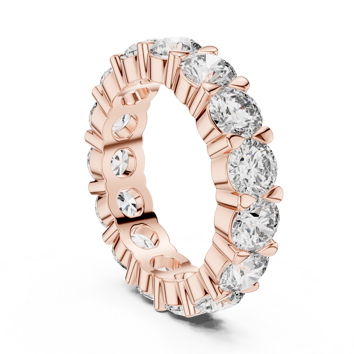 Rosé Blossom Cluster Diamond Ring