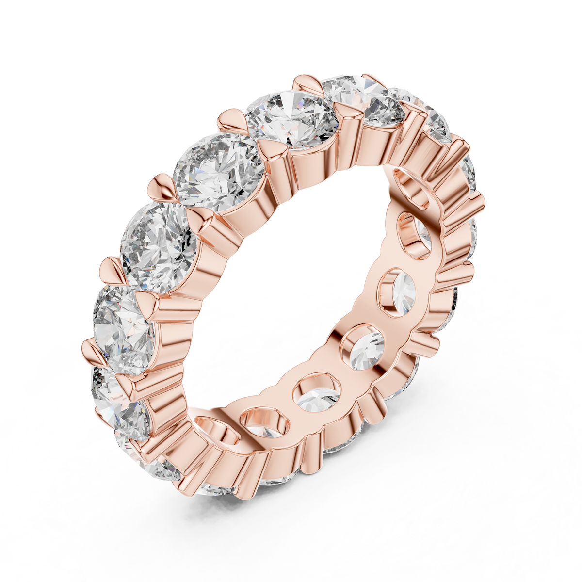 Rosé Blossom Cluster Diamond Ring