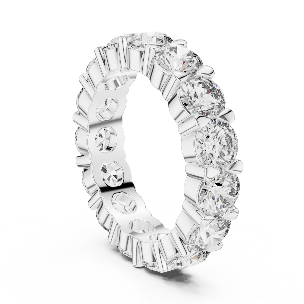Rosé Blossom Cluster Diamond Ring