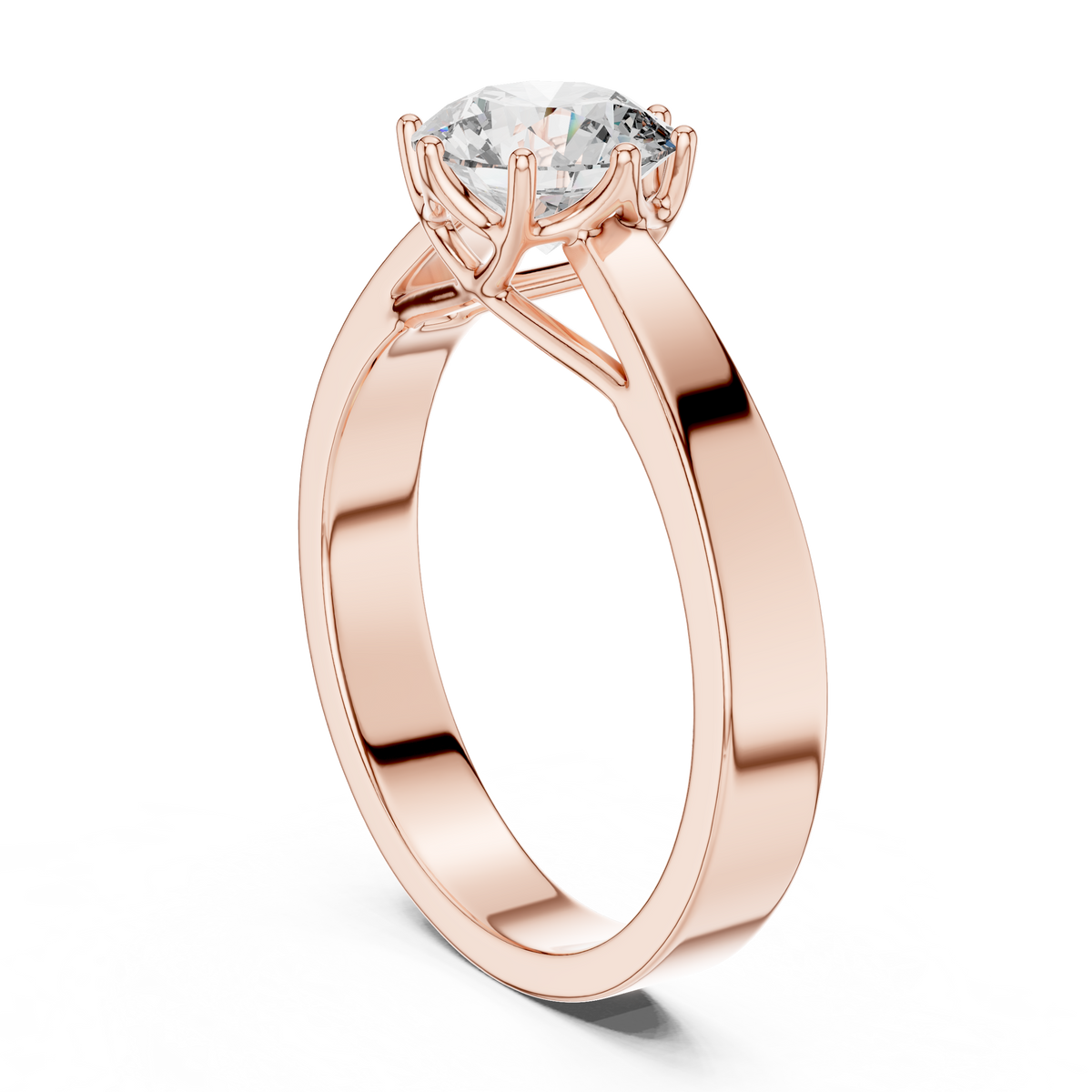 Round Solitaire Engagement Ring