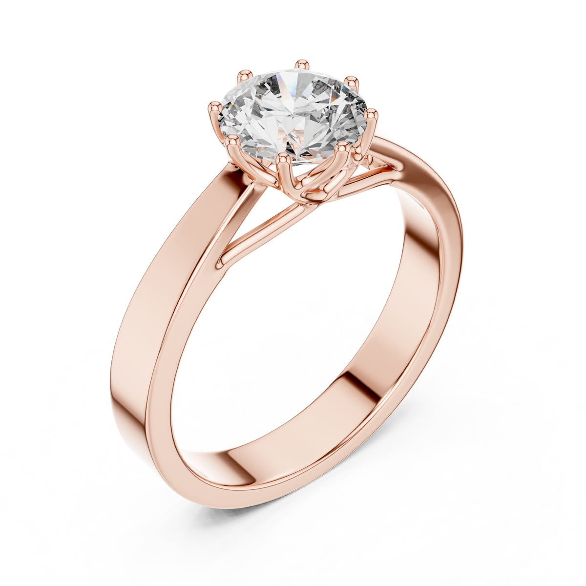 Round Solitaire Engagement Ring