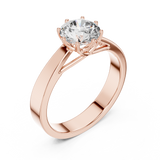 Round Solitaire Engagement Ring