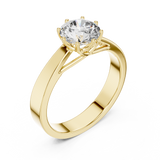 Round Solitaire Engagement Ring