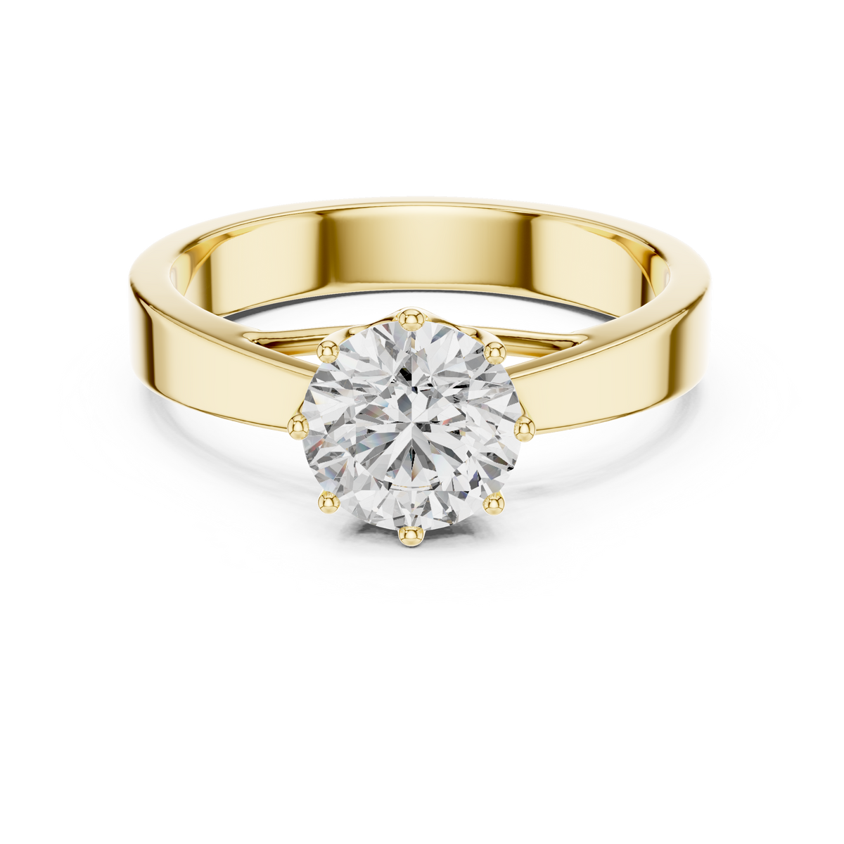 Round Solitaire Engagement Ring