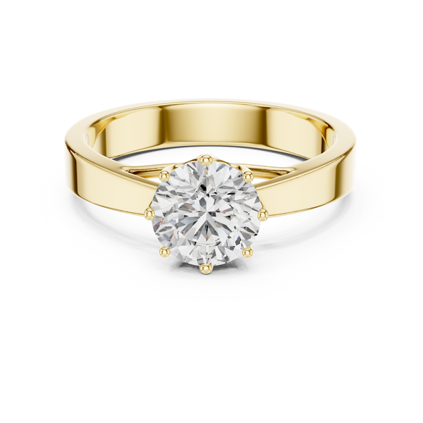 Round Solitaire Engagement Ring