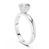 Classic Round Cathedral Solitaire Ring