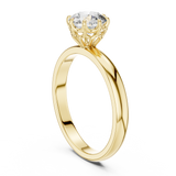 Classic Round Cathedral Solitaire Ring