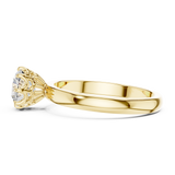 Classic Round Cathedral Solitaire Ring
