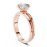 Blush Radiance Round Diamond Solitaire Ring