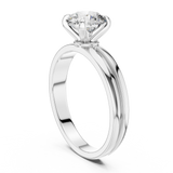 Blush Radiance Round Diamond Solitaire Ring
