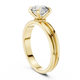 Blush Radiance Round Diamond Solitaire Ring
