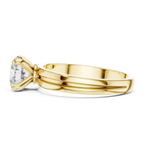 Blush Radiance Round Diamond Solitaire Ring