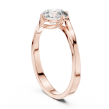 Lumière Sculpted Solitaire Ring