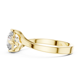 Lumière Sculpted Solitaire Ring