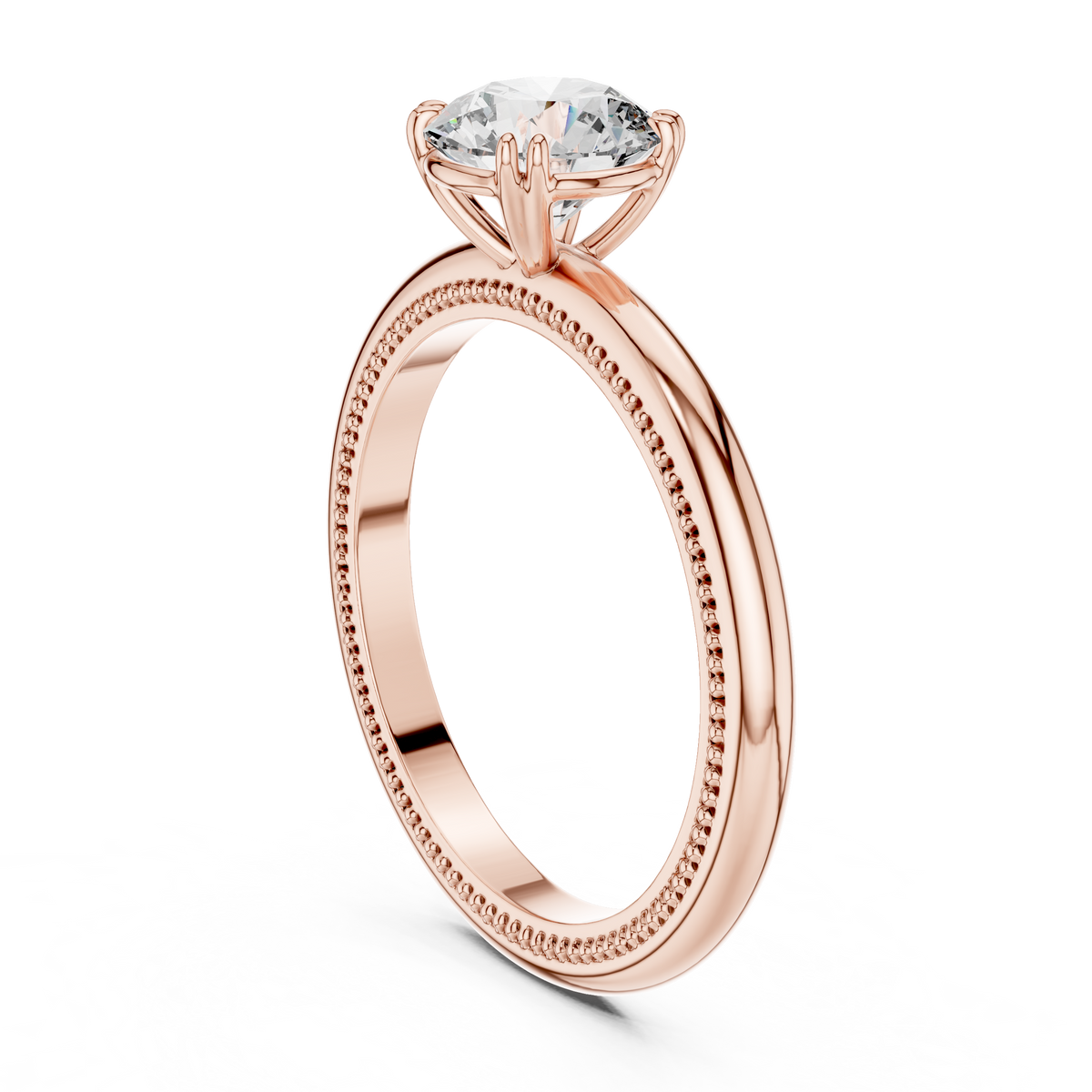 Rosy Radiance Elevated Solitaire Ring