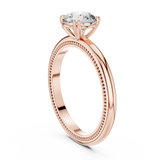 Rosy Radiance Elevated Solitaire Ring