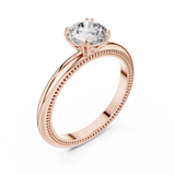 Rosy Radiance Elevated Solitaire Ring