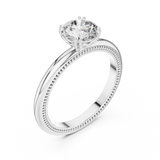 Rosy Radiance Elevated Solitaire Ring
