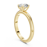 Rosy Radiance Elevated Solitaire Ring