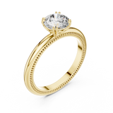 Rosy Radiance Elevated Solitaire Ring