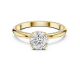 Rosy Radiance Elevated Solitaire Ring