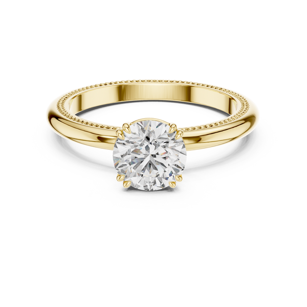 Rosy Radiance Elevated Solitaire Ring