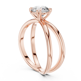 Evermore Split-Shank Round Solitaire Ring