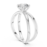 Evermore Split-Shank Round Solitaire Ring