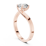 Serene Cathedral Round Solitaire Ring
