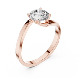 Serene Cathedral Round Solitaire Ring
