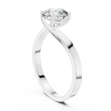 Serene Cathedral Round Solitaire Ring