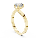 Serene Cathedral Round Solitaire Ring