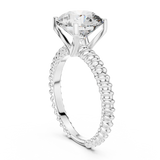 Rosé Braided Round Solitaire Ring