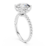 Aurelia Beaded Round Solitaire Ring