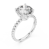 Aurelia Beaded Round Solitaire Ring