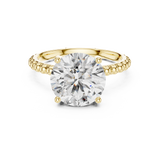 Aurelia Beaded Round Solitaire Ring