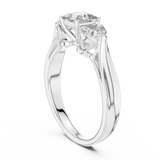 Celestial Three-Stone Round Diamond Ring