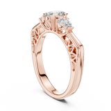 Imperial Three-Stone Diamond Ring