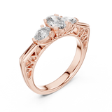 Imperial Three-Stone Diamond Ring