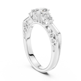 Imperial Three-Stone Diamond Ring