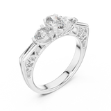 Imperial Three-Stone Diamond Ring