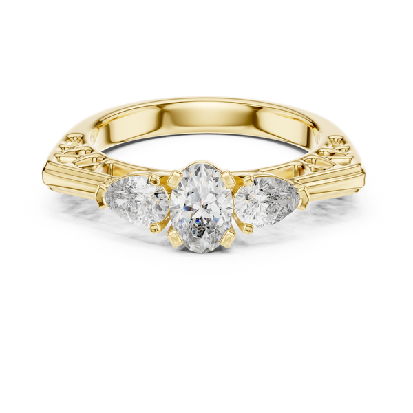 Imperial Three-Stone Diamond Ring