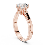 Ivory Crown Round Solitaire Ring