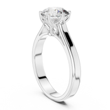 Ivory Crown Round Solitaire Ring
